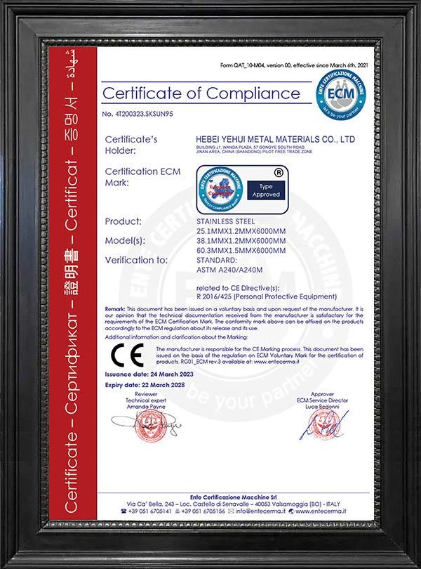Certificate of Compliance